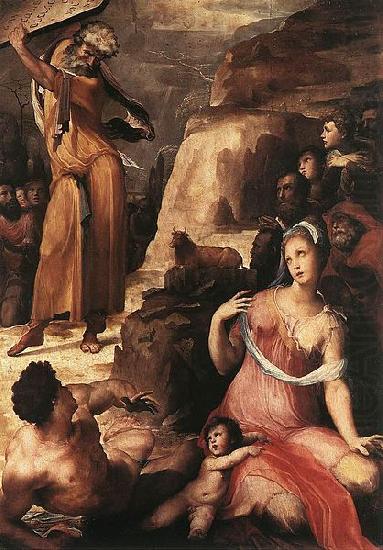 Moses and the Golden Calf, Domenico Beccafumi